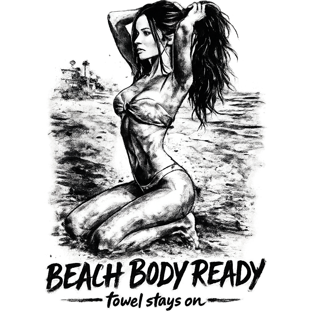 BEACH BODY READY — Mono Ink streetwear print