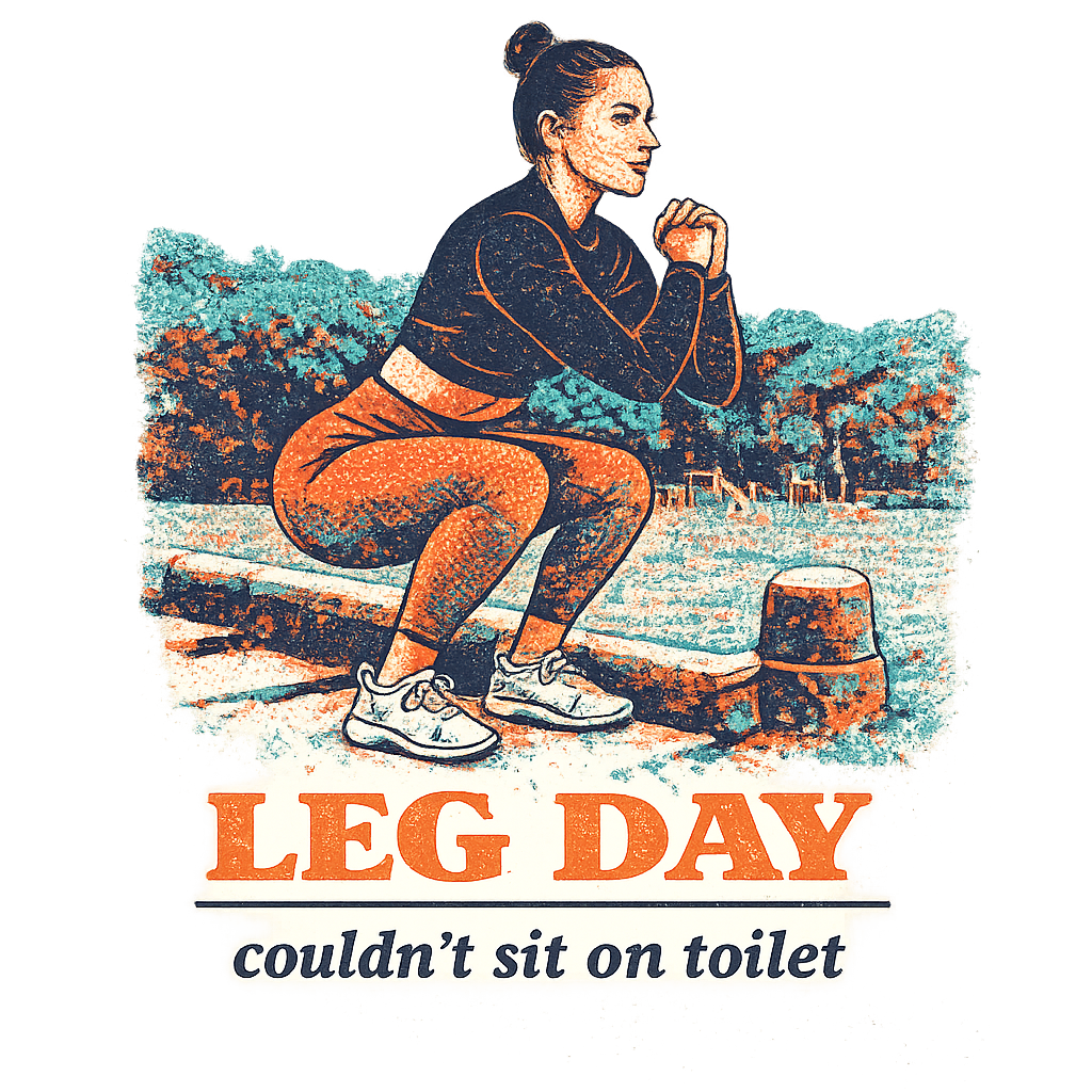LEG DAY — Retro Halftone streetwear print