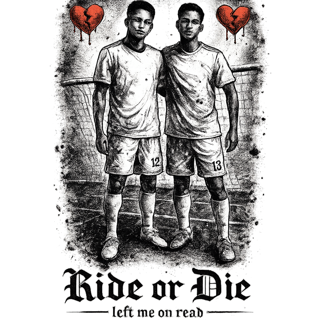 RIDE OR DIE — Dark Ink streetwear print